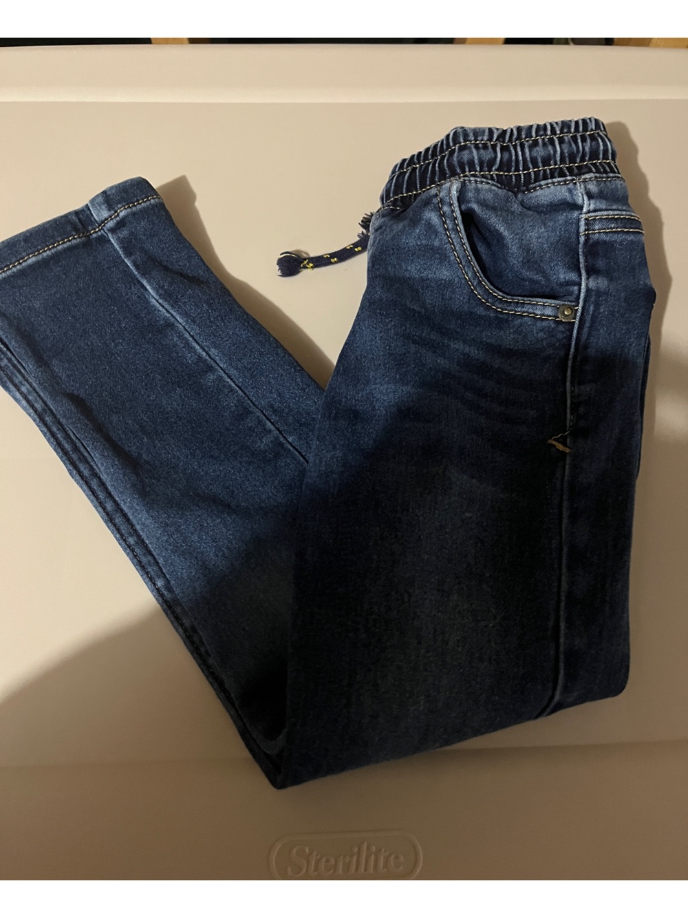 Cat & Jack Men's Dark Blue Relaxed Jeans